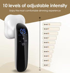 SleekTone Beauty Sculptor in black and white with a digital display showing 10 intensity levels.